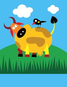 "Sexy cow, sexy cow, sexy cow.  They gave me hormones to grow big and beautiful and...Delicious!!  Wait...??  What?"