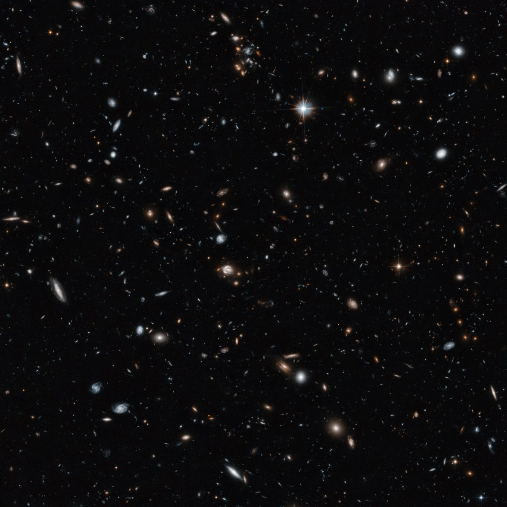 Photo of galaxies in space