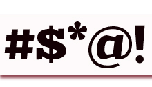 Swear word symbols