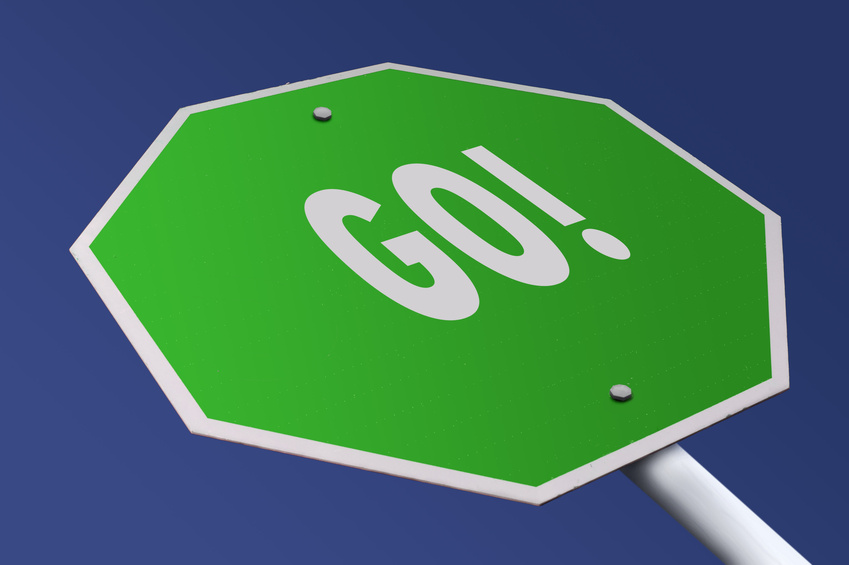 Stop sign that says GO!