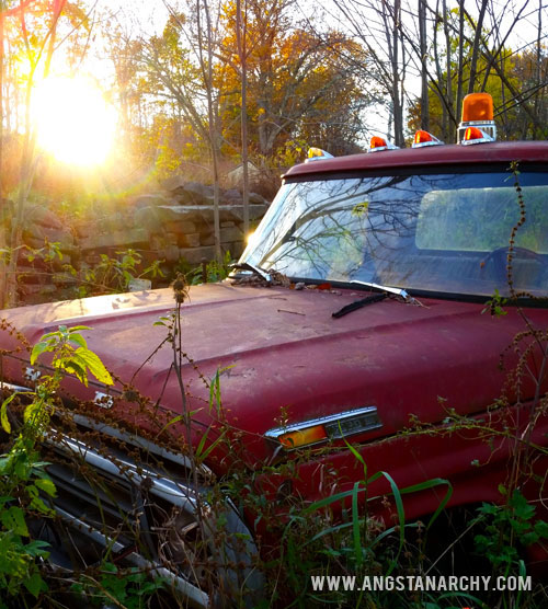 Rusty Old Truck in the sunset