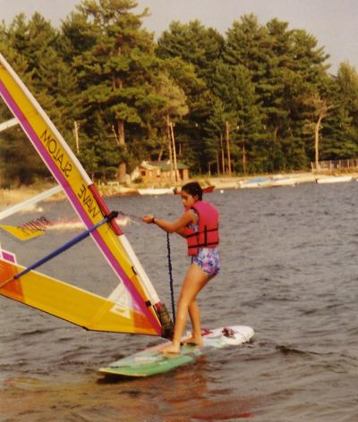 Look at that 90's bathing suit! 