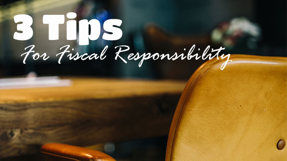 3 Tips for Fiscal Responsibility: Photo Desk and leather chair